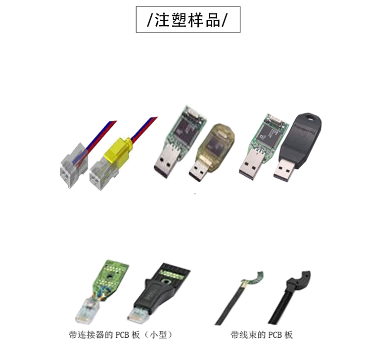 今通机械JTT-100-1无胶管单工位低压注塑机注塑样品图